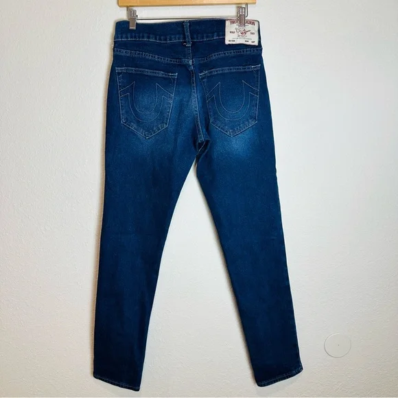 True Religion Men's Blue Rocco Relaxed Skinny Fit Jeans Size 29 - Picture 4 of 6